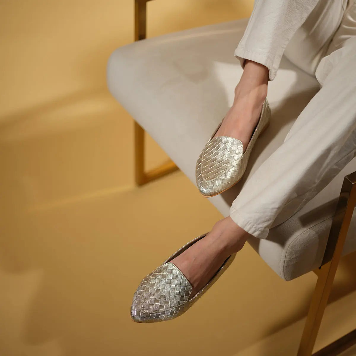 Carin Textured Loafers Status Shoes