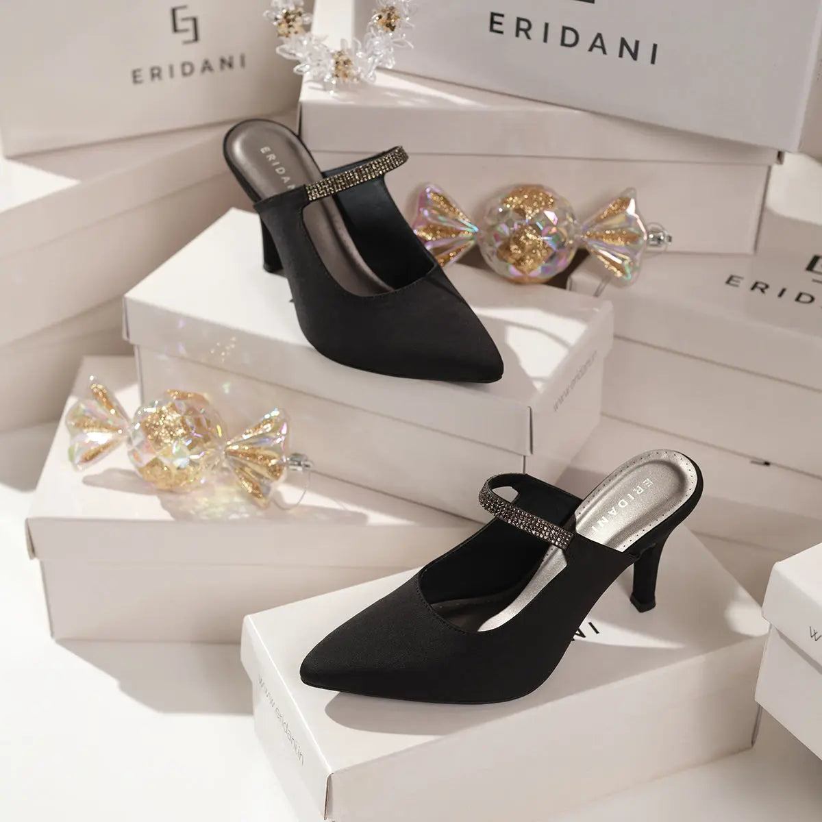 Yuletide Stiletto Mules Bless Corporation Eridani