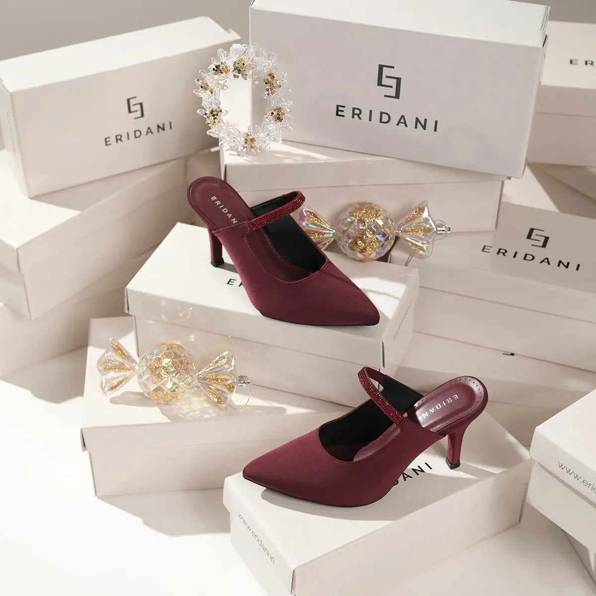Yuletide Stiletto Mules Bless Corporation Eridani