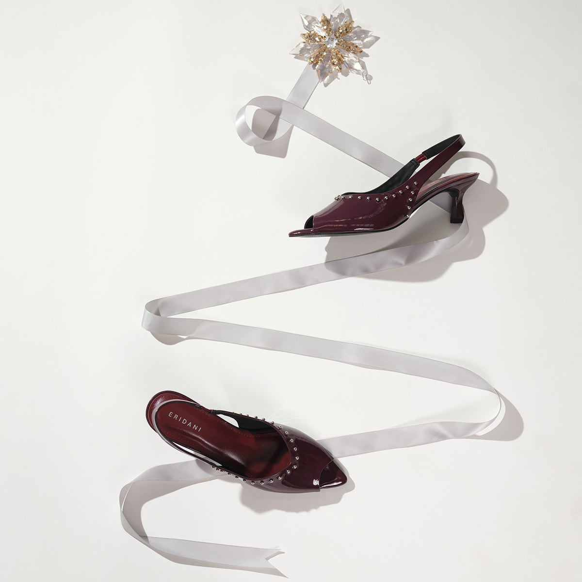 Wreath Studded Heels