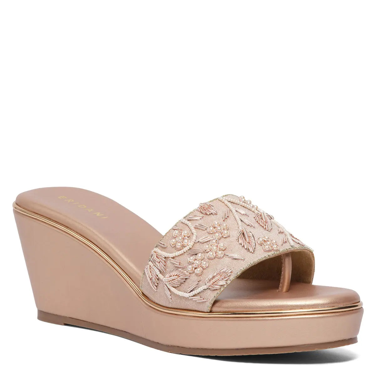 Aadhya Embroidered Wedges Mahek Footwear