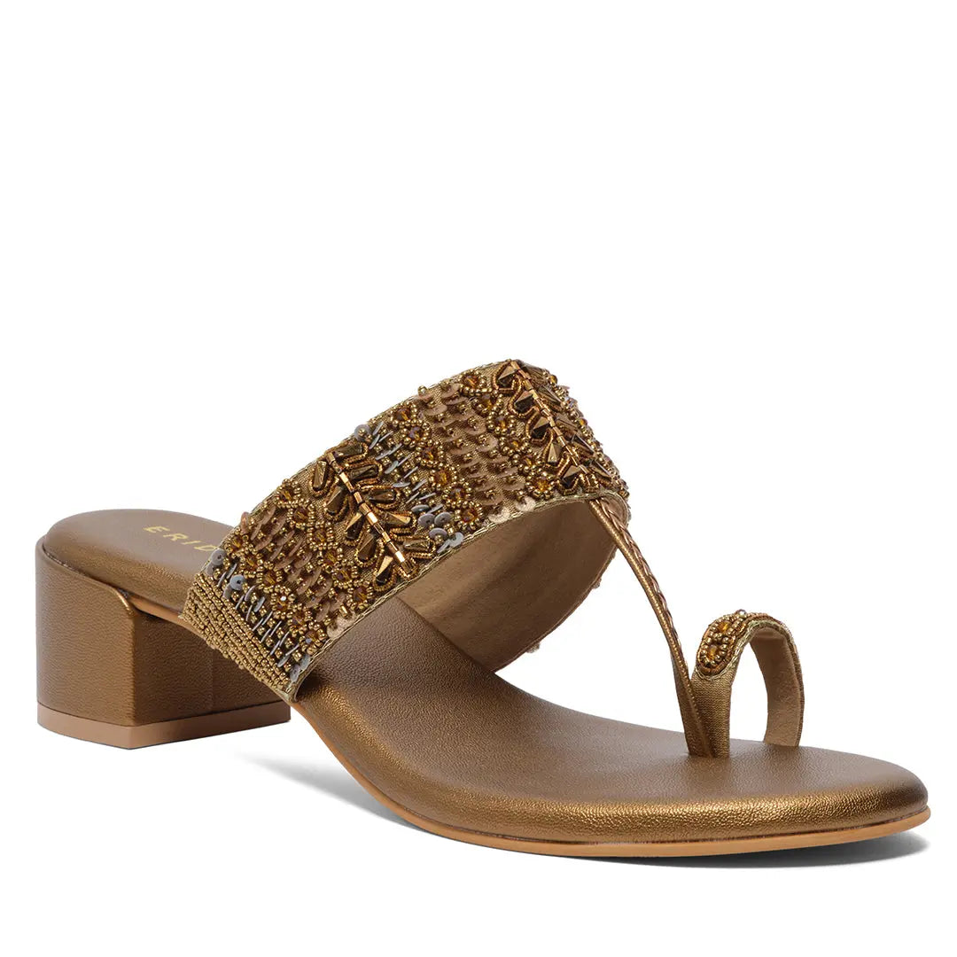 Aaravi Kolhapuri Heels Mahek Footwear