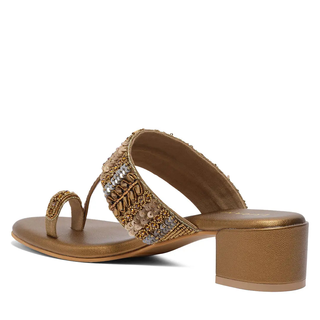 Aaravi Kolhapuri Heels Mahek Footwear
