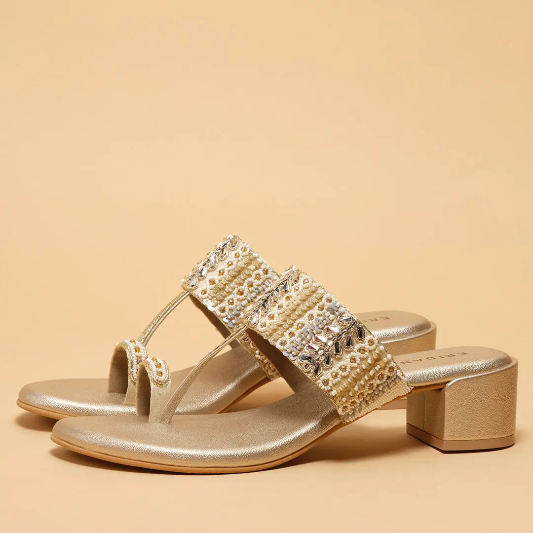 Aaravi Kolhapuri Heels Mahek Footwear