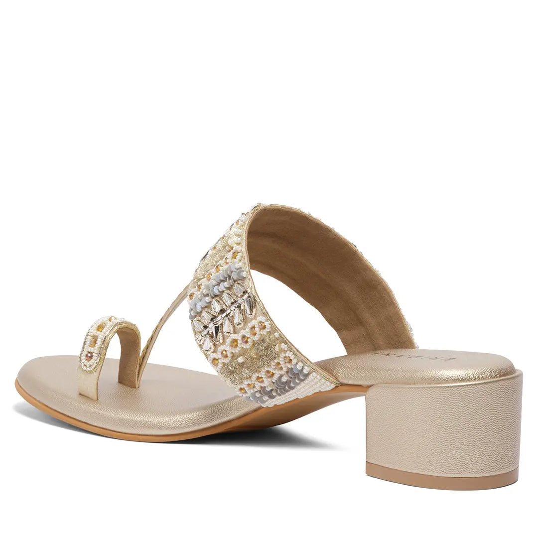 Aaravi Kolhapuri Heels Mahek Footwear