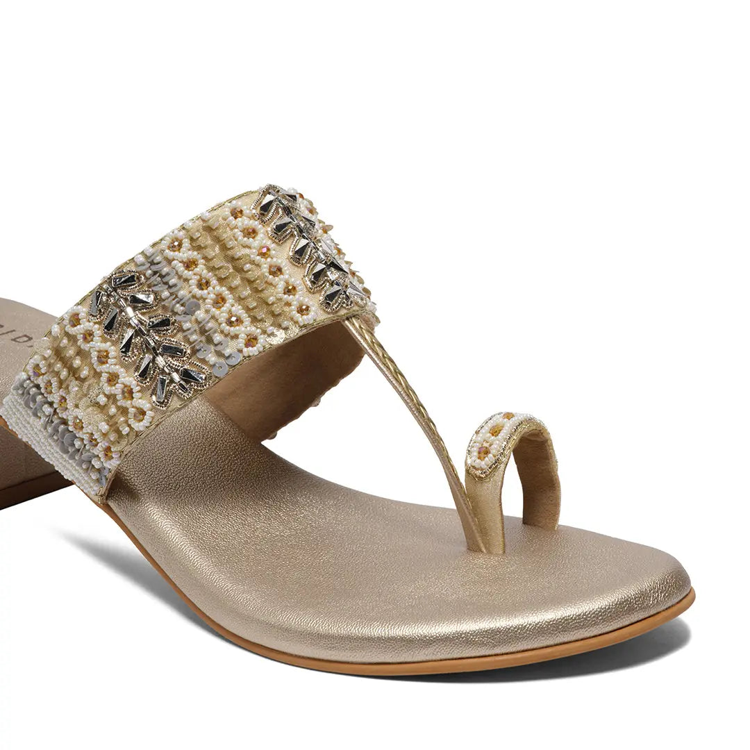 Aaravi Kolhapuri Heels Mahek Footwear