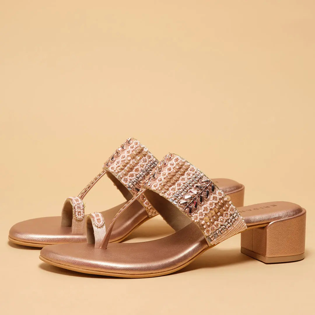 Aaravi Kolhapuri Heels Mahek Footwear