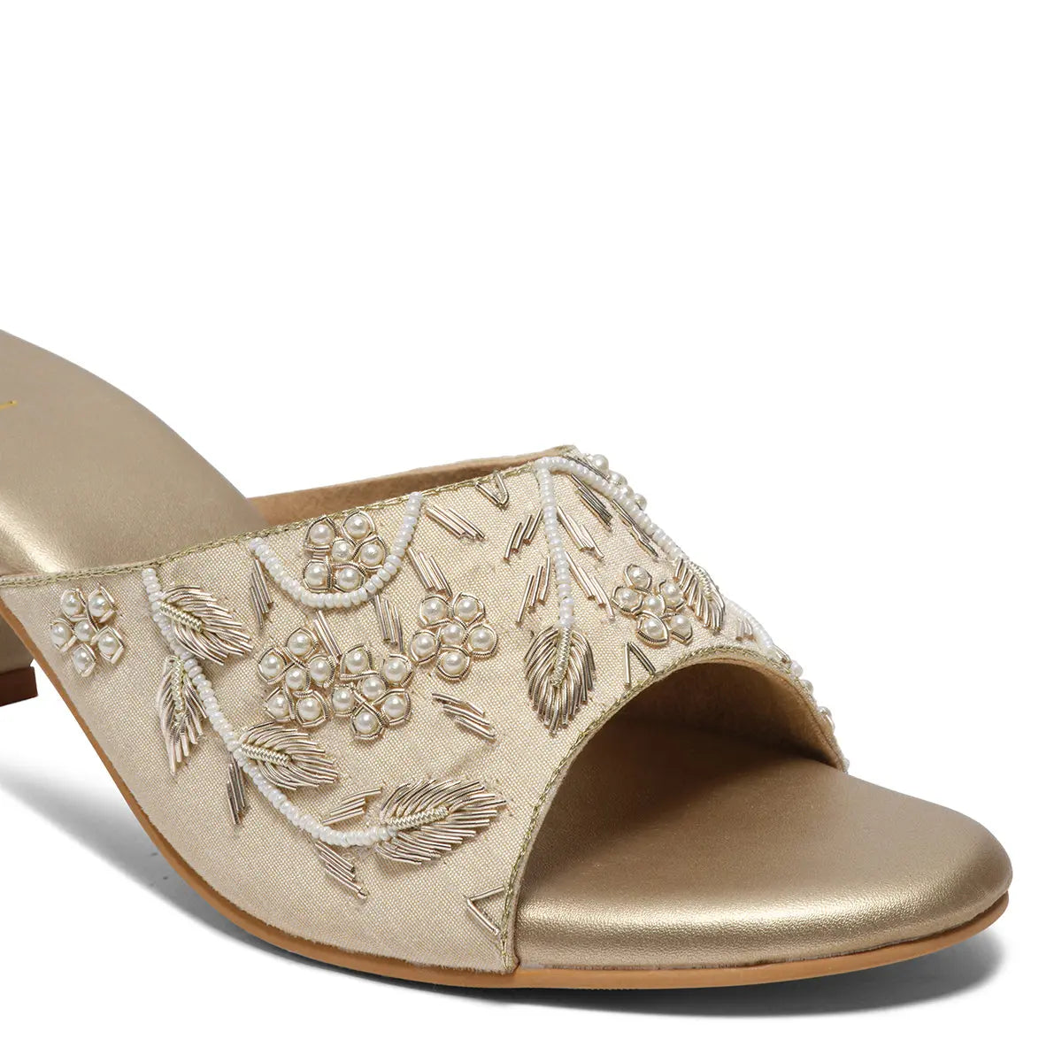 Aarchi Embroidered Heels Mahek Footwear
