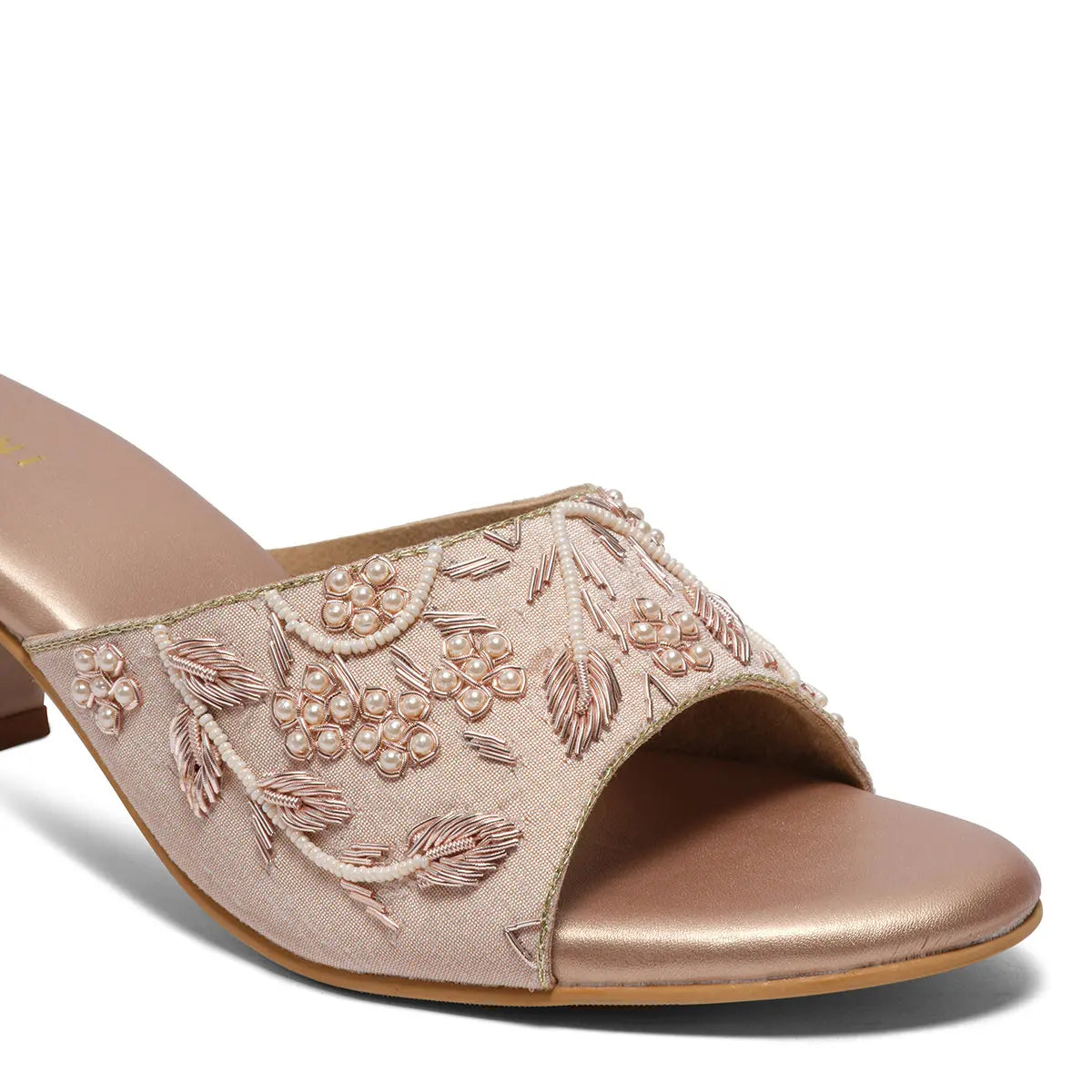 Aarchi Embroidered Heels Mahek Footwear