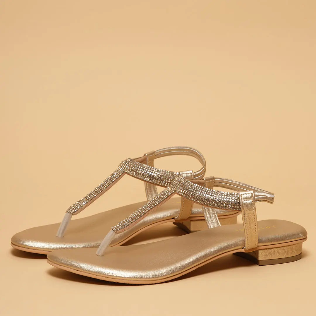 Aarvi Embellished Flats Regina Footwear