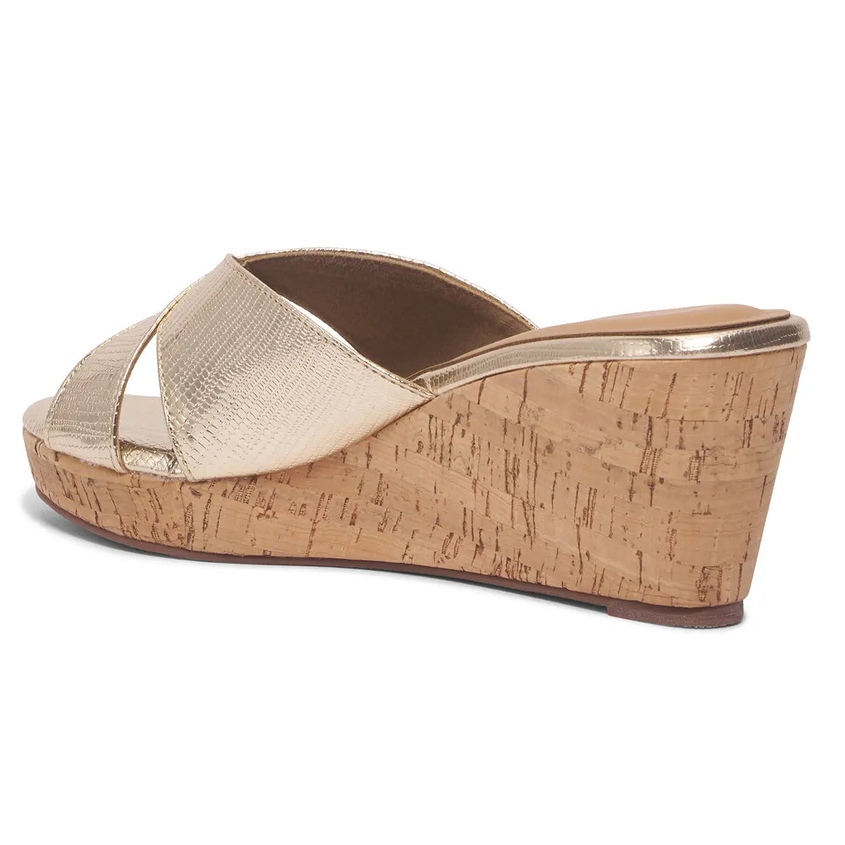 Acaciaa Criss-Cross Strap Wedges Star Footwear