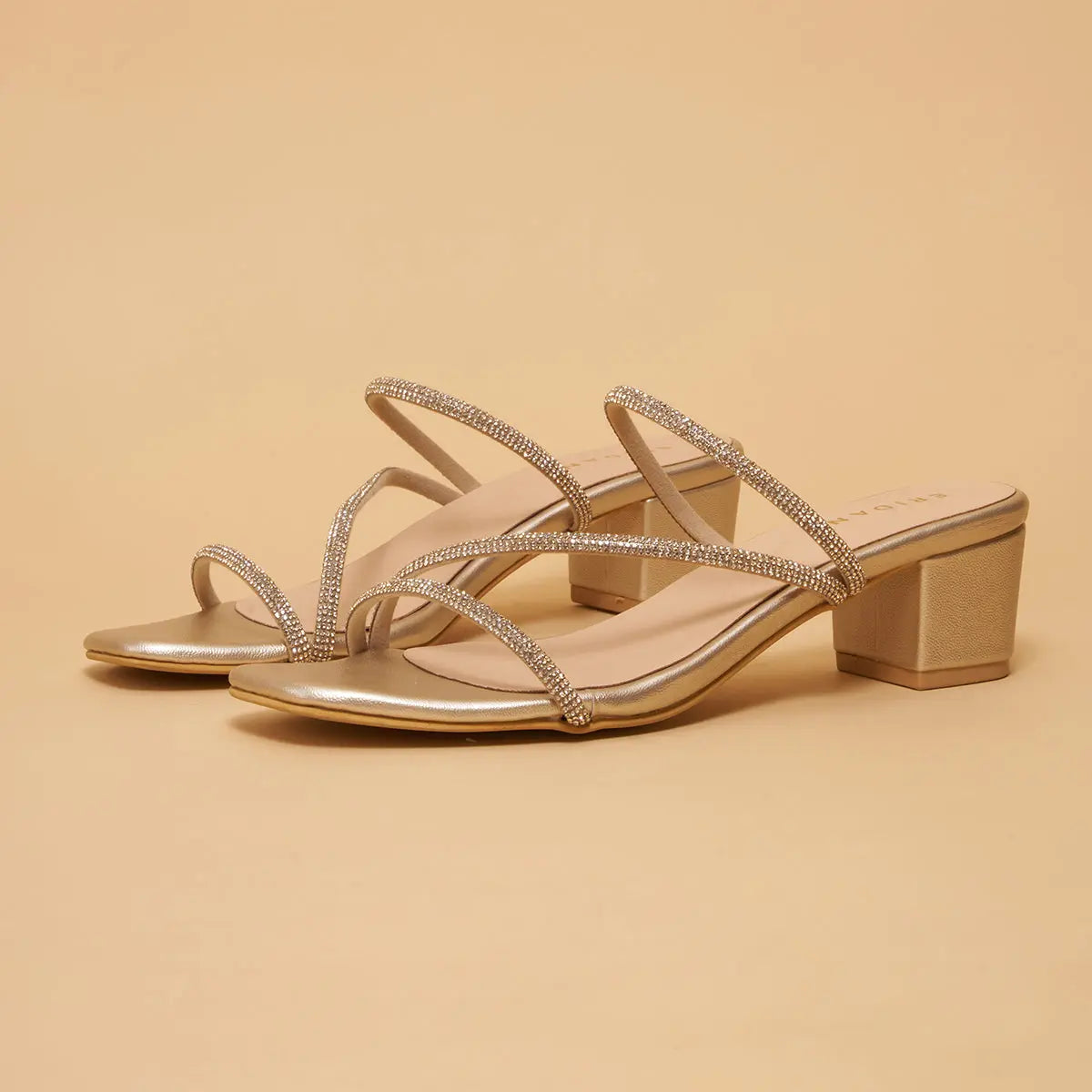 Adhira Rhinestone Sandals A H K SHOES