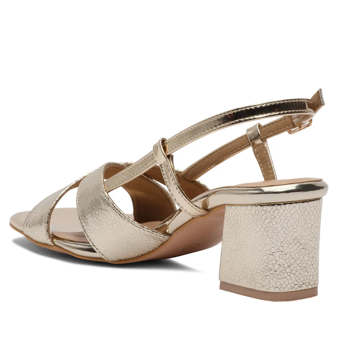 Aella Metallic Heels KM Footwear