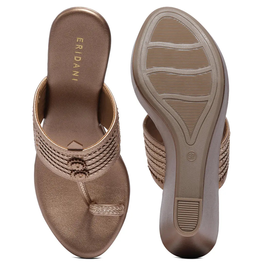 Ahraya Kolhapuri Wedges Macro Footwear