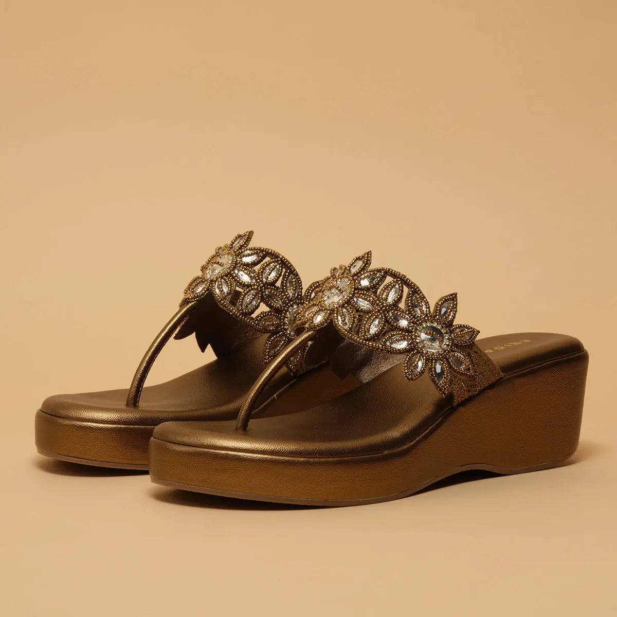 Ahvi Embellished Wedges Regina Footwear