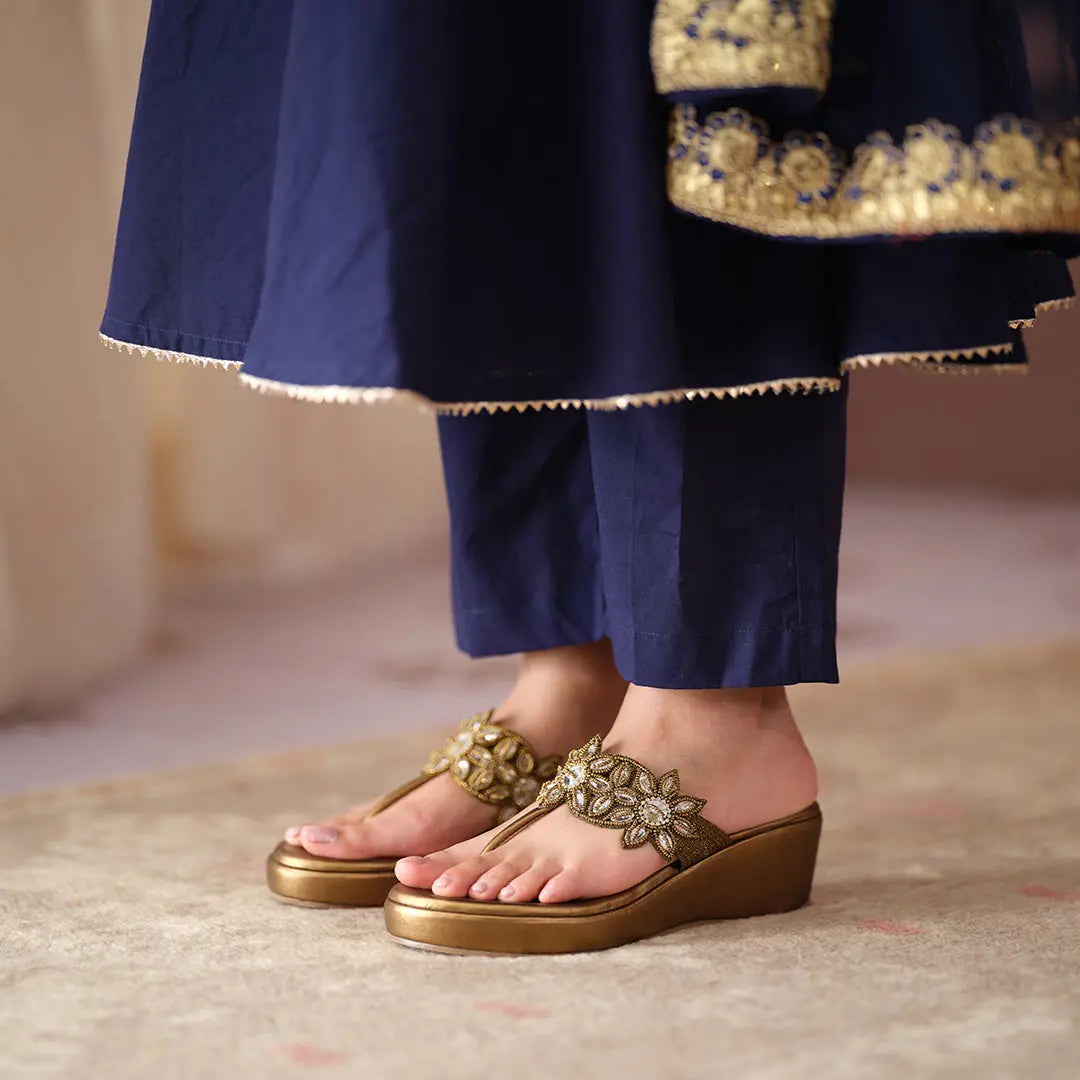 Ahvi Embellished Wedges Regina Footwear