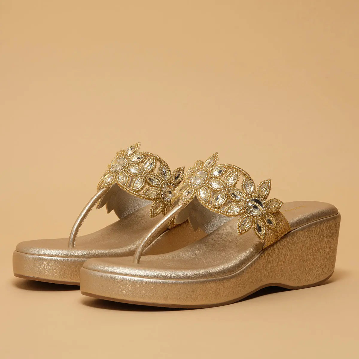 Ahvi Embellished Wedges Regina Footwear