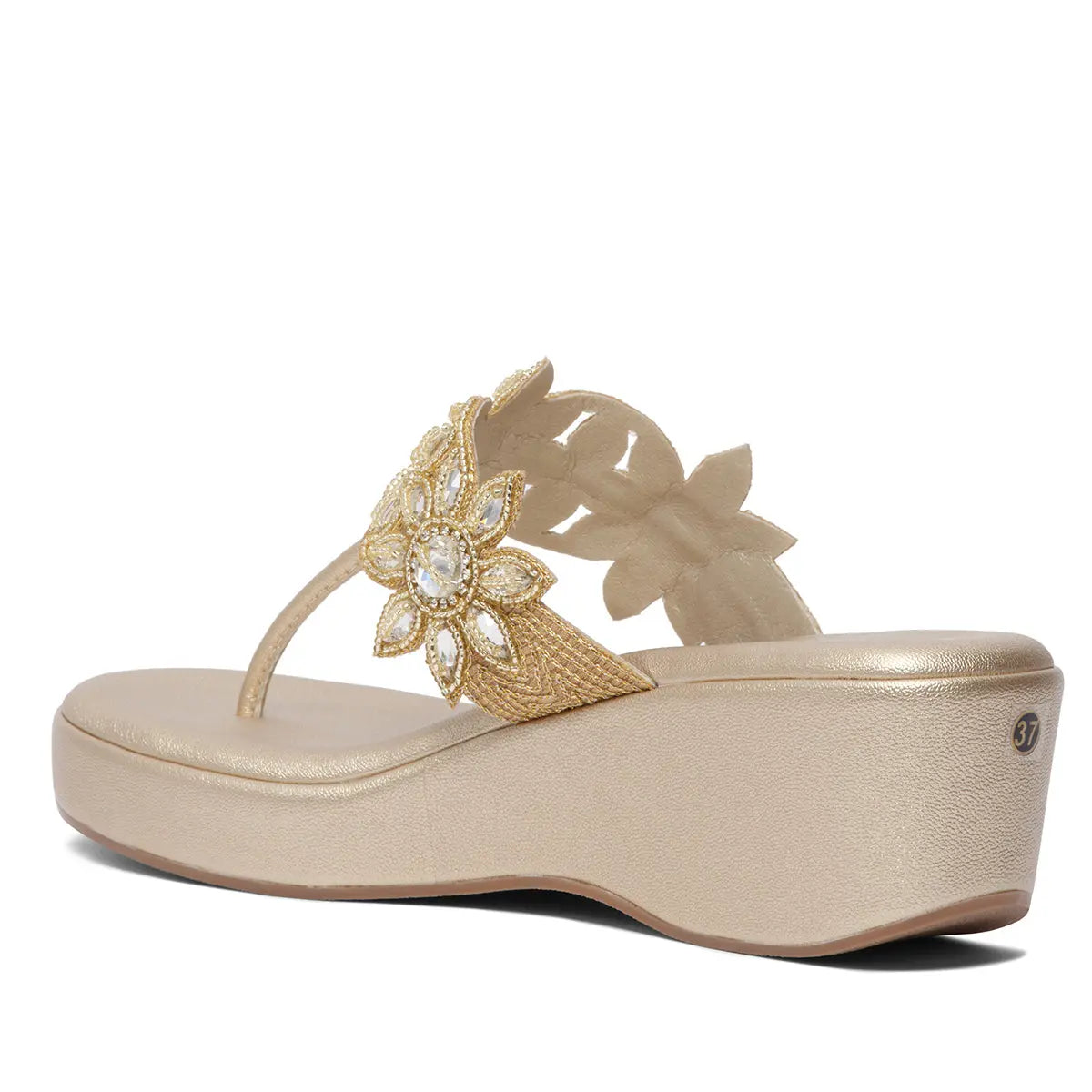 Ahvi Embellished Wedges Regina Footwear