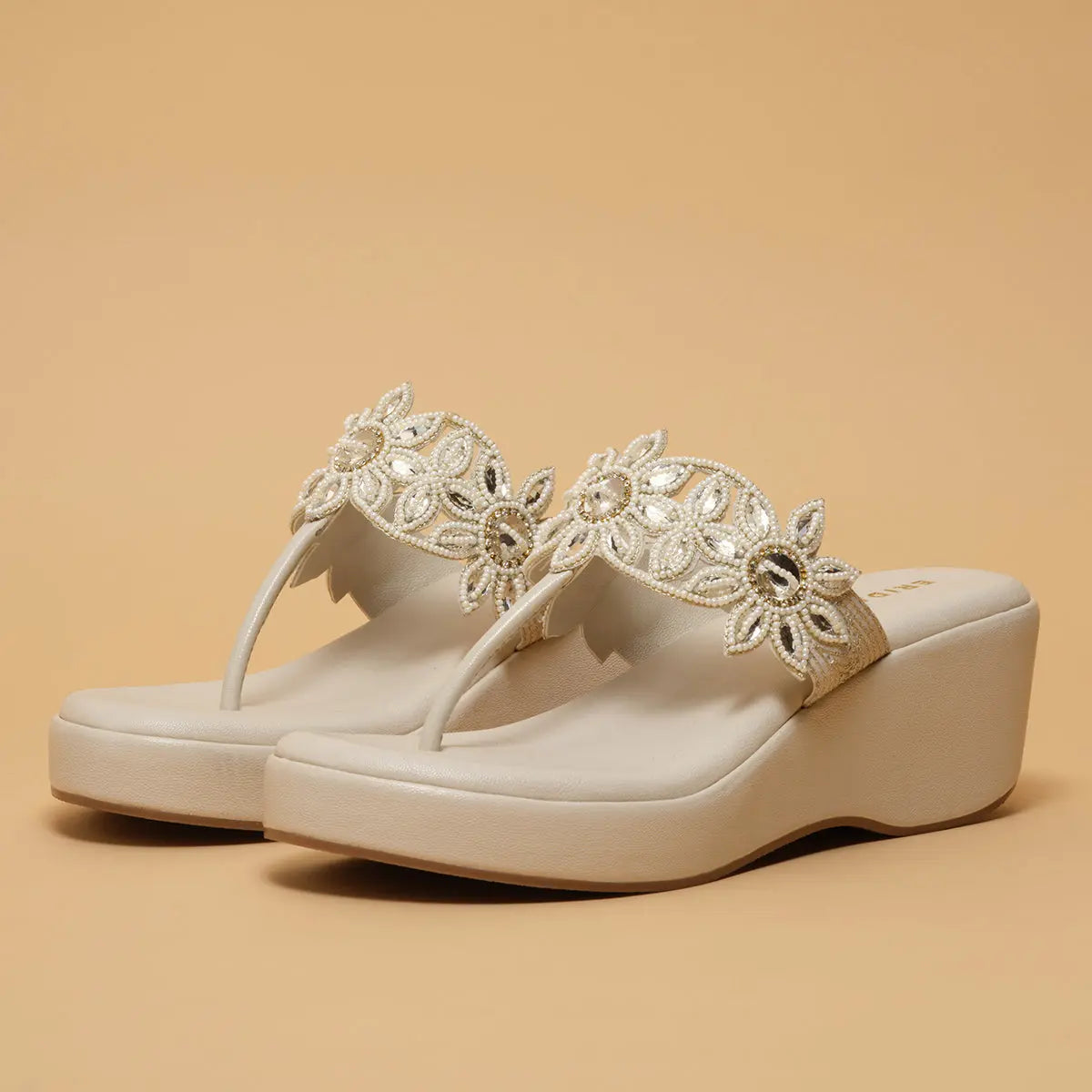 Ahvi Embellished Wedges Regina Footwear