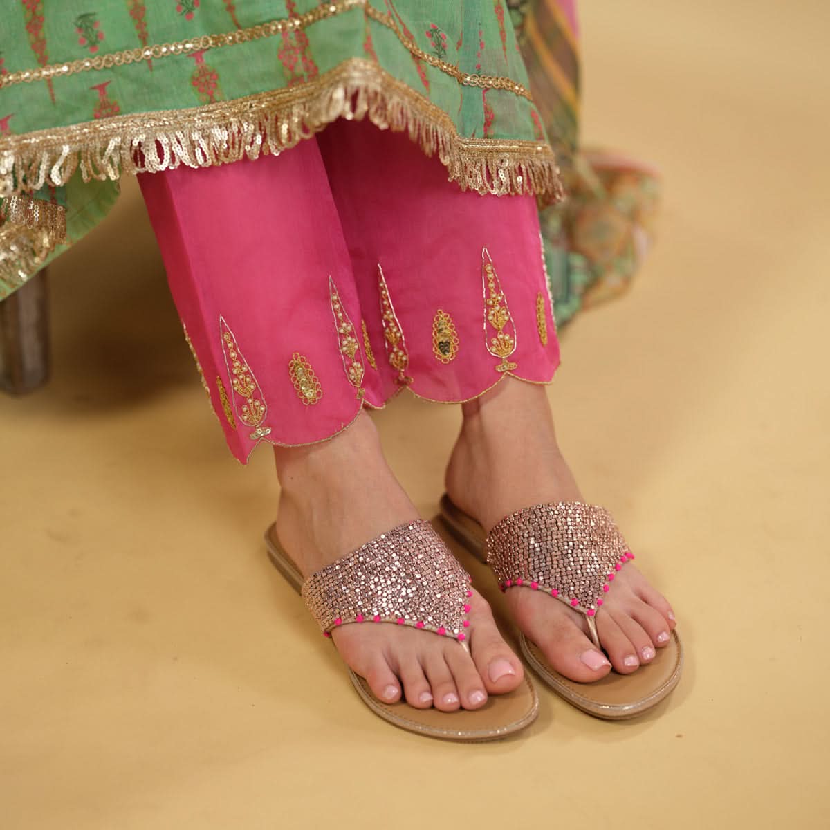 Aimee Embellished Flats Mahek Footwear Eridani