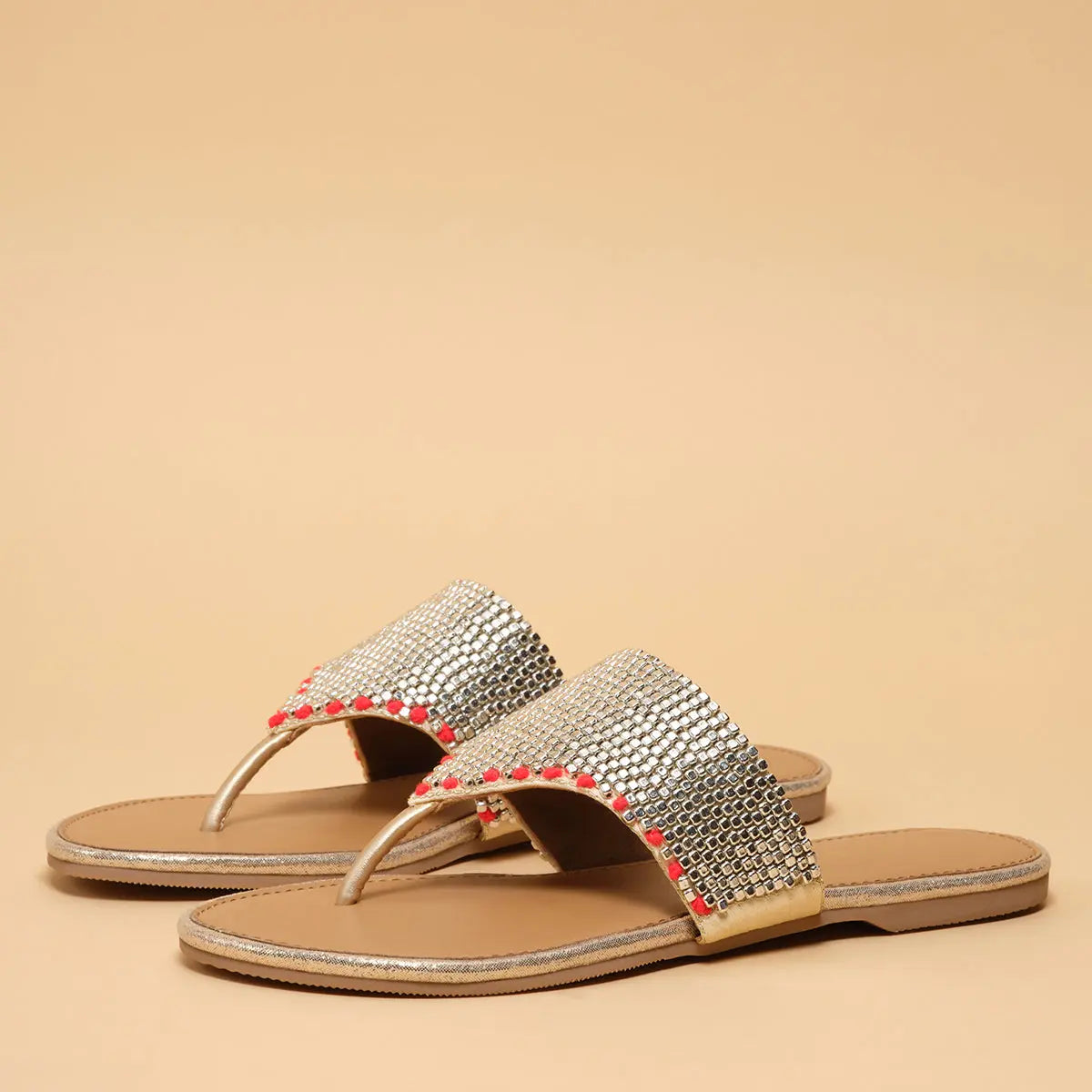 Aimee Embellished Flats Macro Footwear