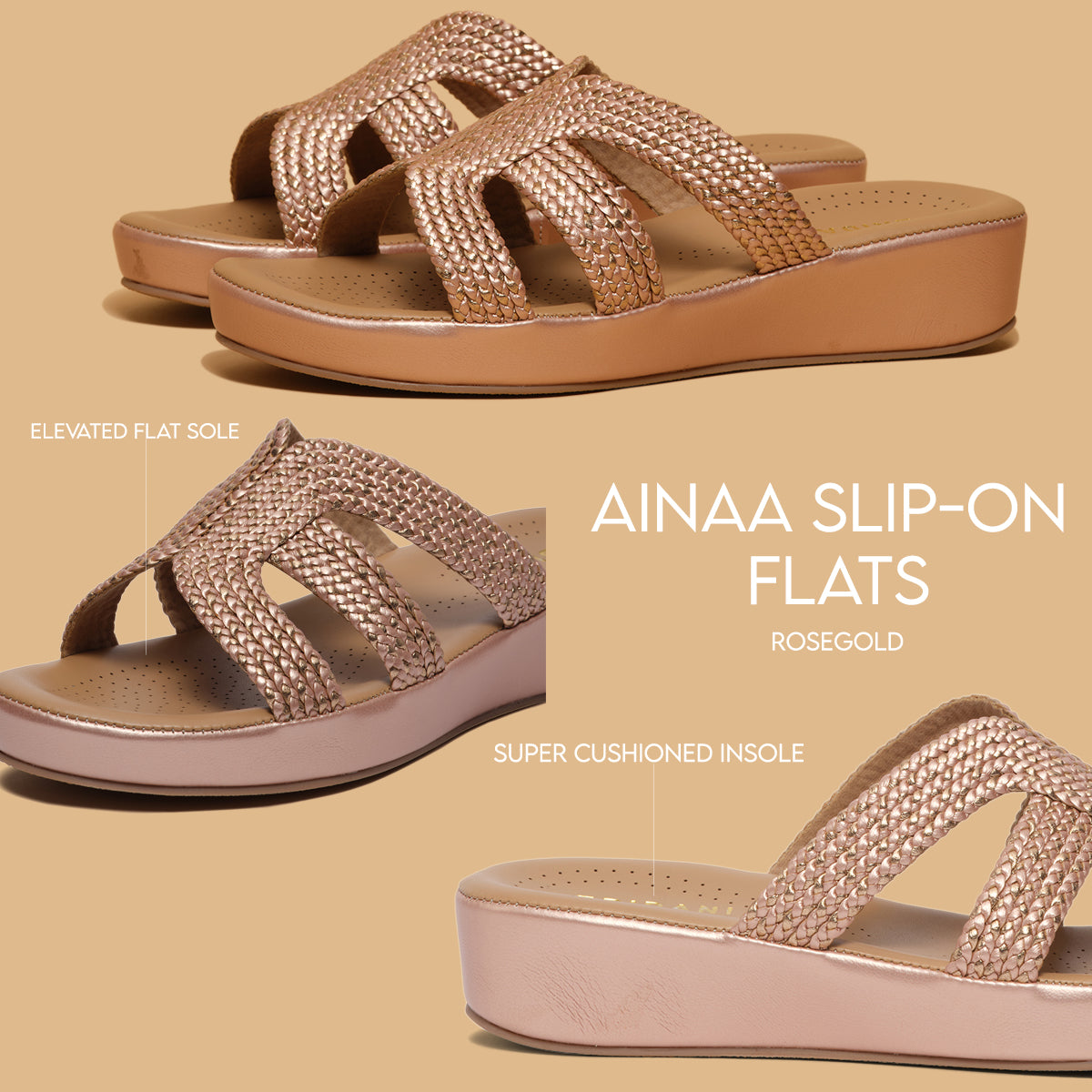 Ainaa Slip-on Flats Lakhani Enterprises Eridani