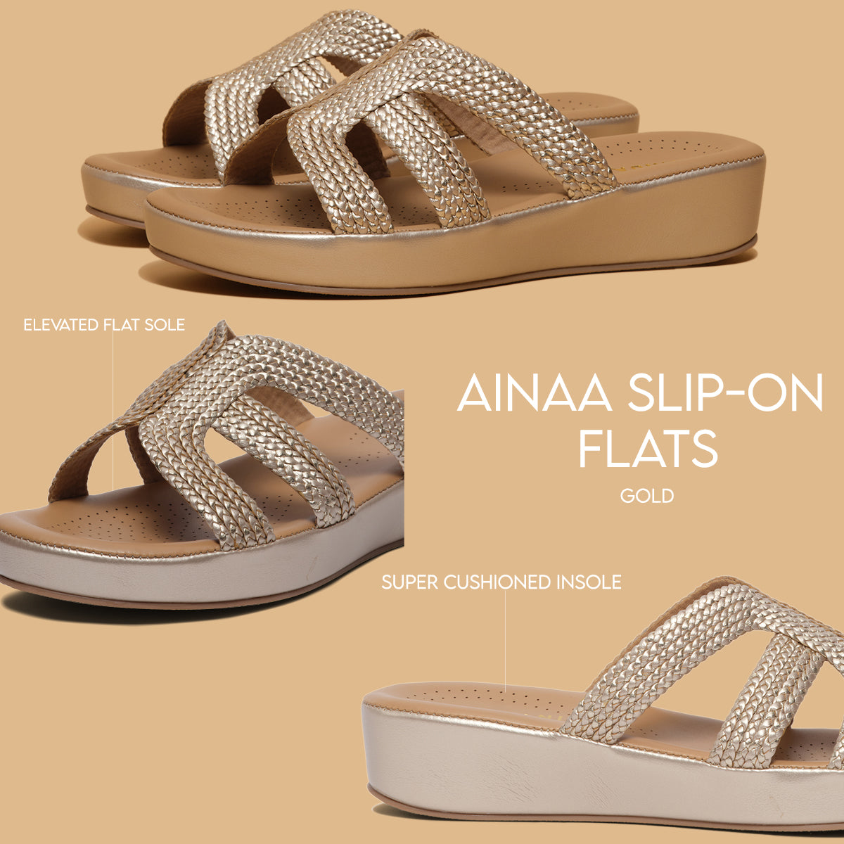 Ainaa Slip-on Flats Lakhani Enterprises Eridani