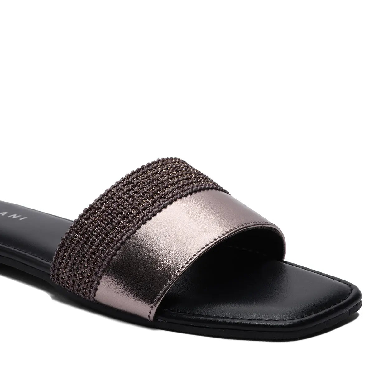 Ainara Metallic Flats Ahmad Arts