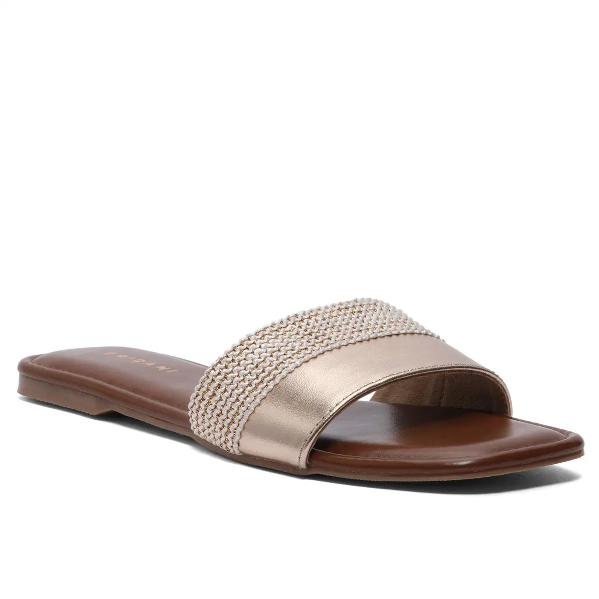 Ainara Metallic Flats Ahmad Arts