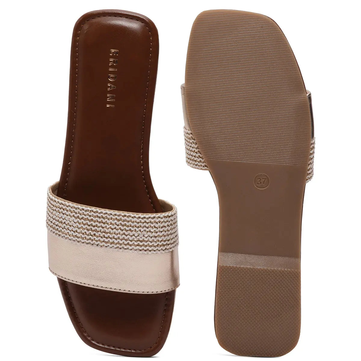 Ainara Metallic Flats Ahmad Arts