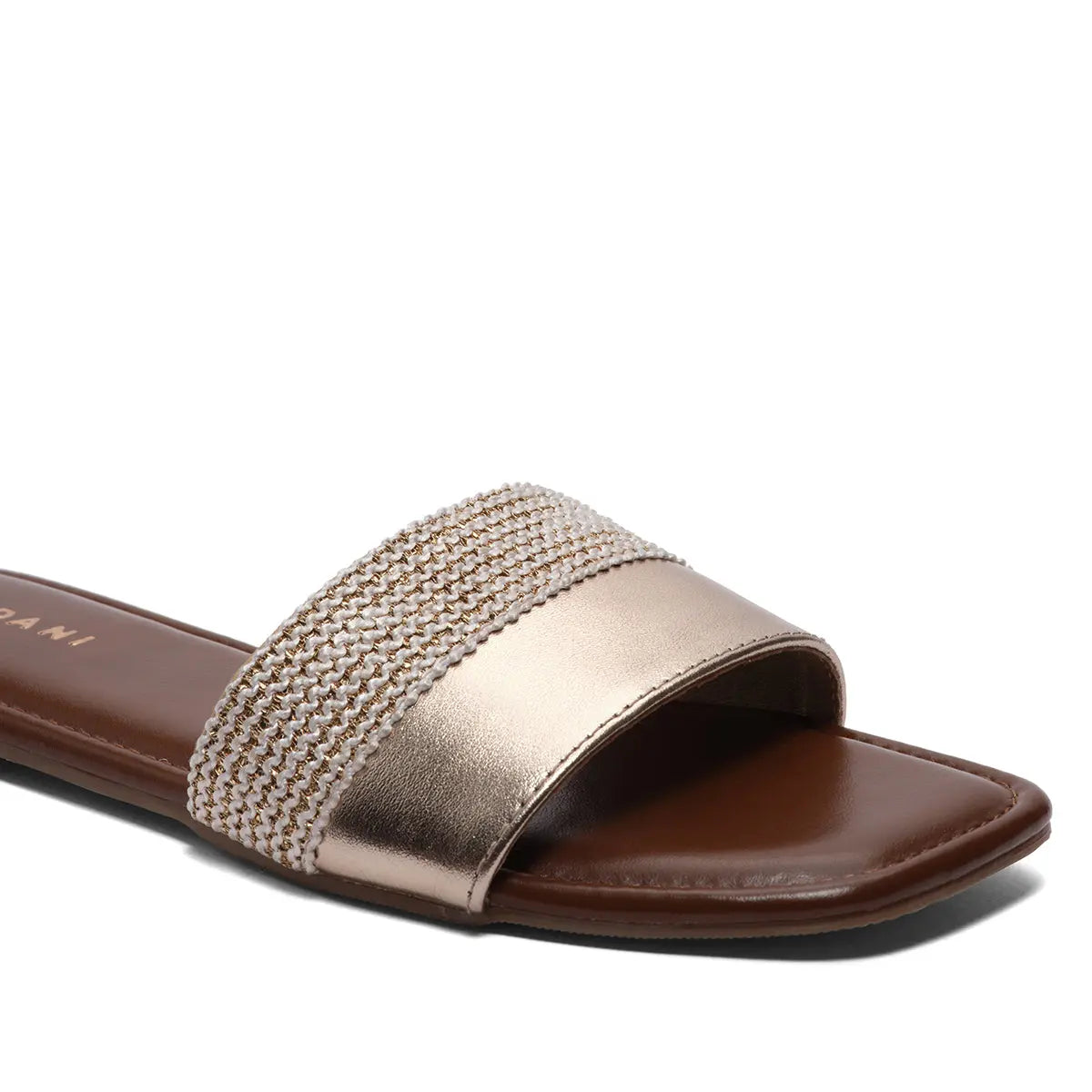 Ainara Metallic Flats Ahmad Arts