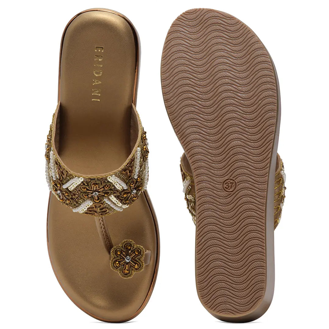 Ainaz Embroidered Wedges Sapphire