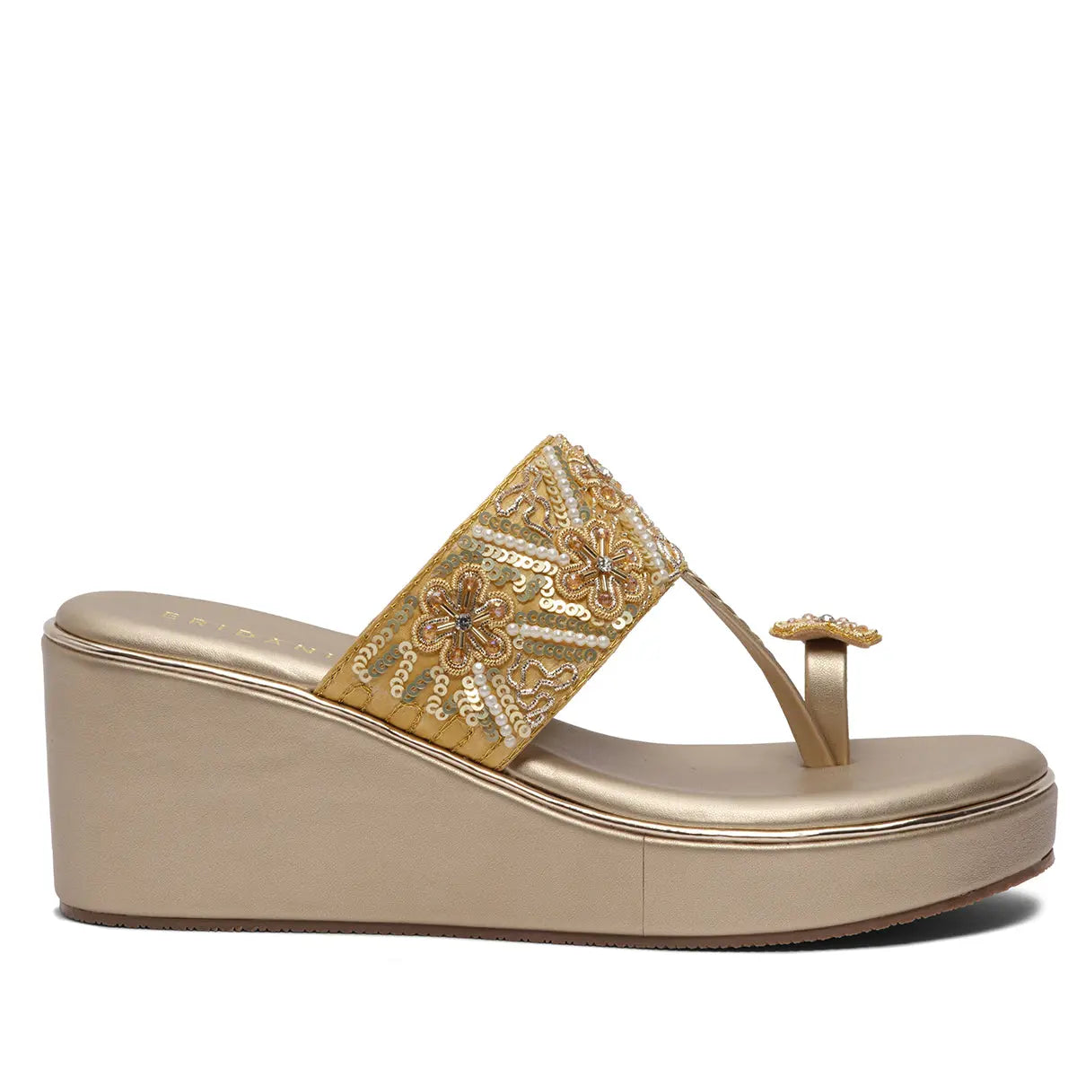 Ainaz Embroidered Wedges Sapphire