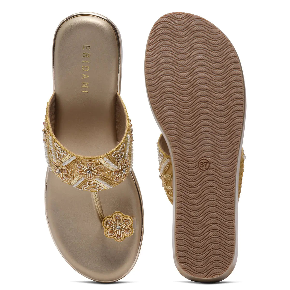 Ainaz Embroidered Wedges Sapphire