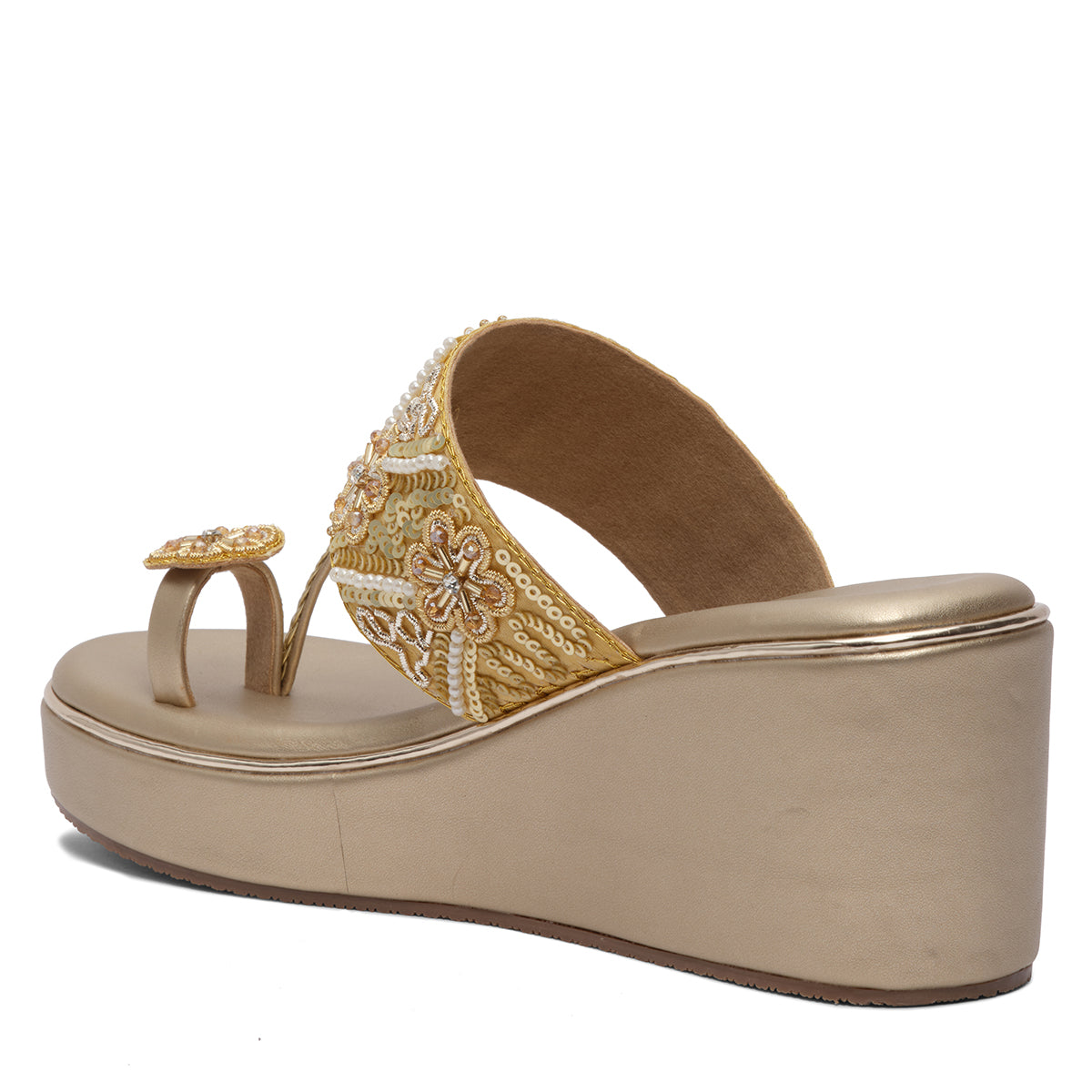 Ainaz Embroidered Wedges