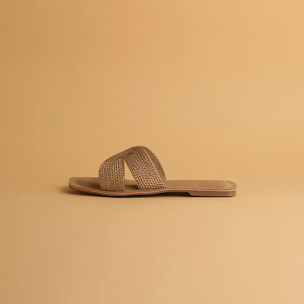 Aisha Metallic Flats Ahmad Arts