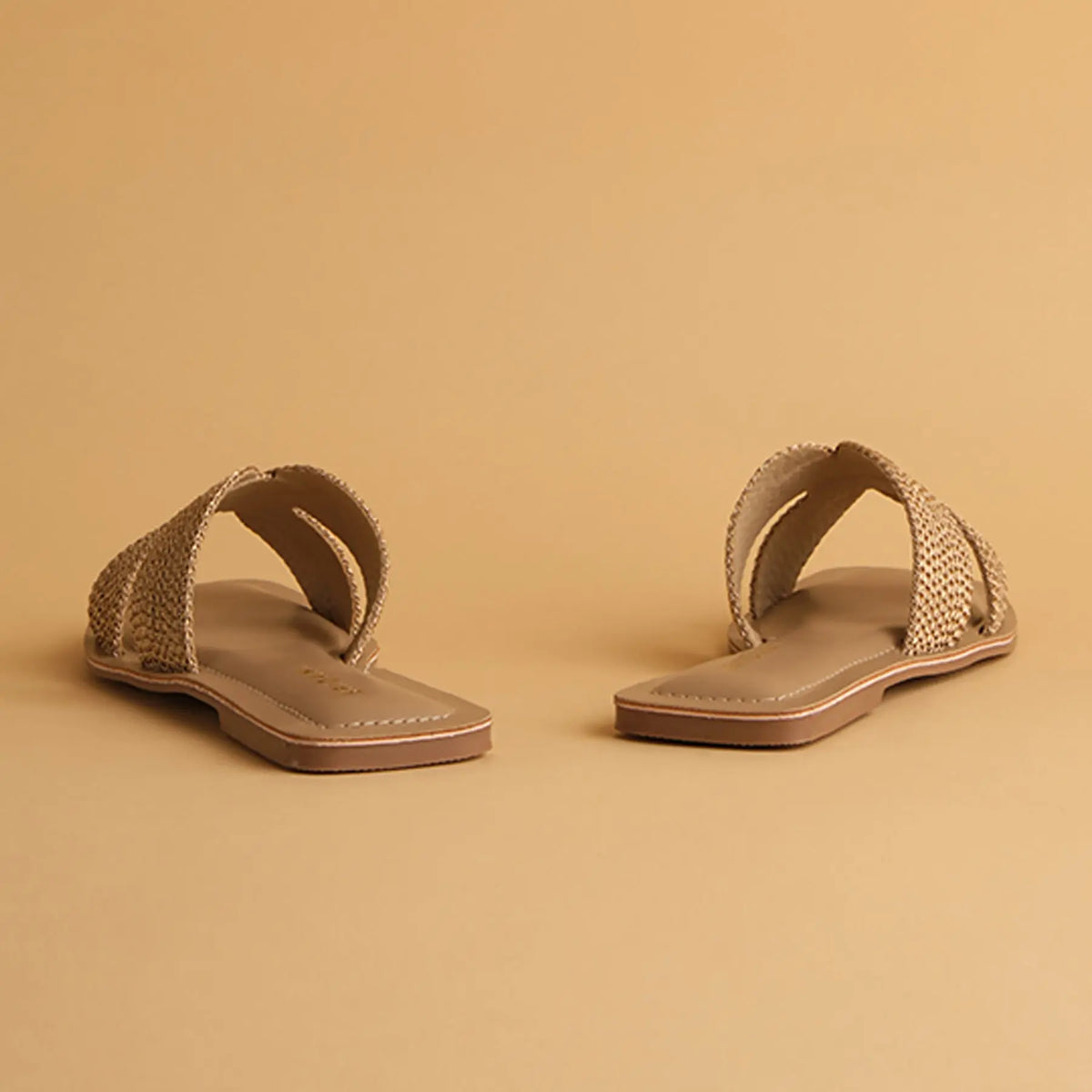 Aisha Metallic Flats Ahmad Arts