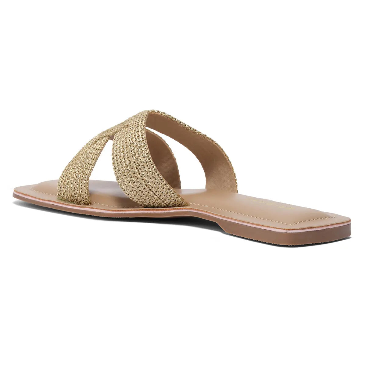 Aisha Metallic Flats Ahmad Arts