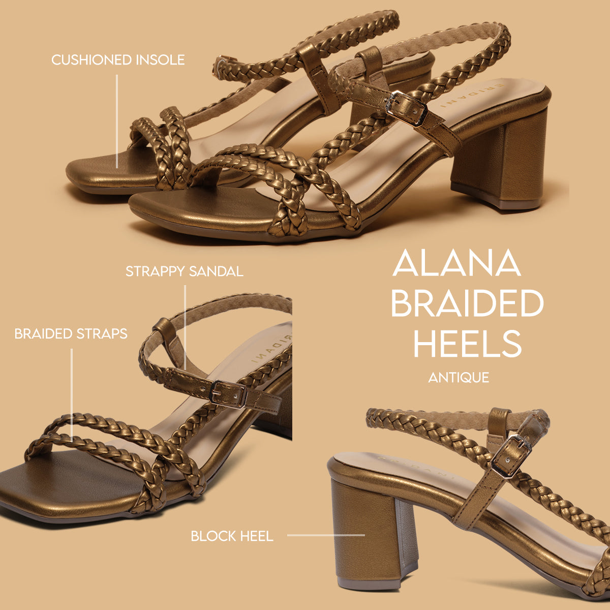 Alana Braided Heels SB FOOTWEAR Eridani