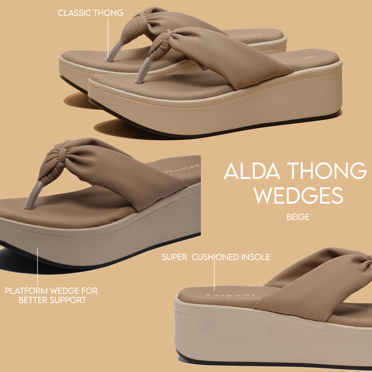 Alda Thong Wedges Habiba Footwear Eridani
