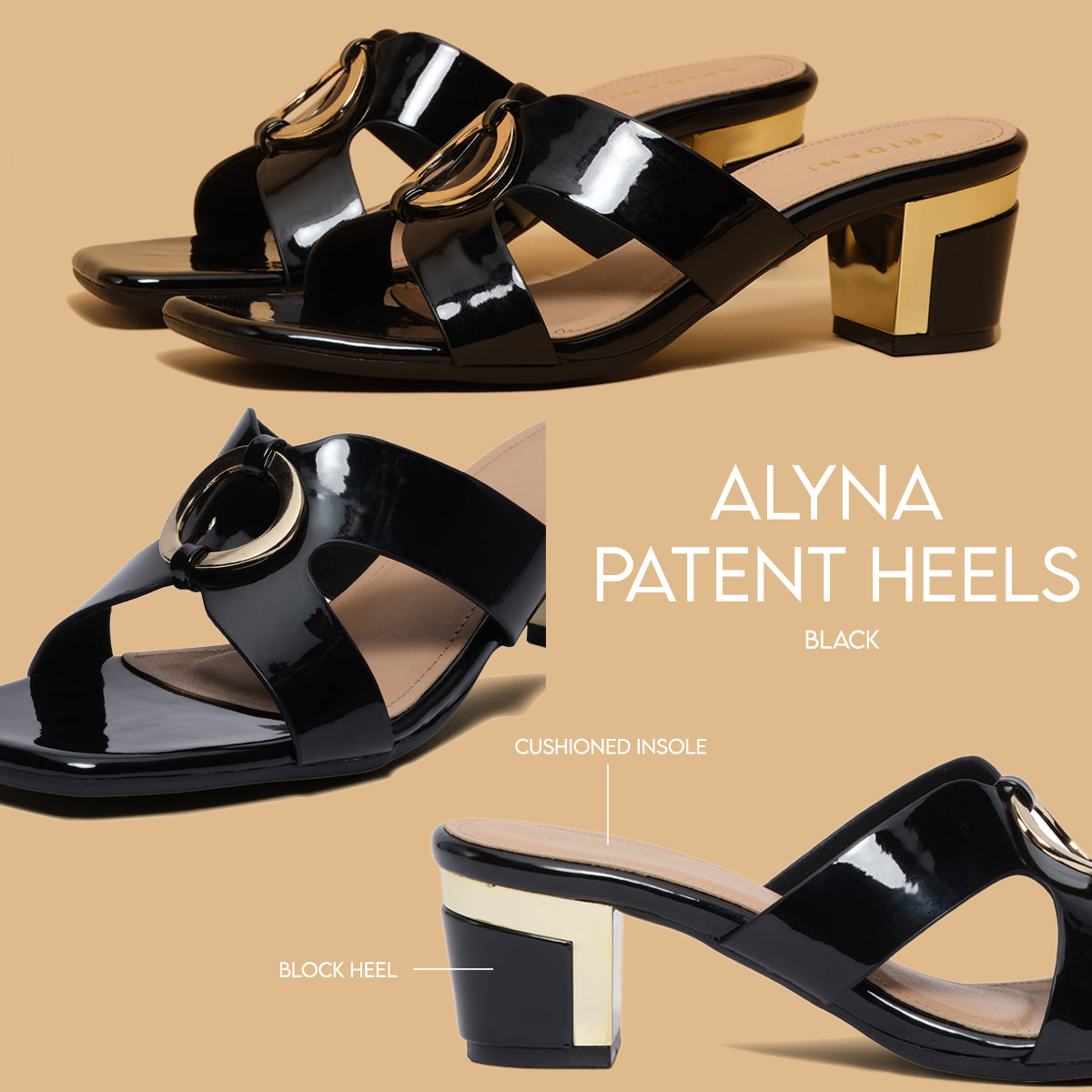 Alyna Patent Heels 3D Fashion Eridani