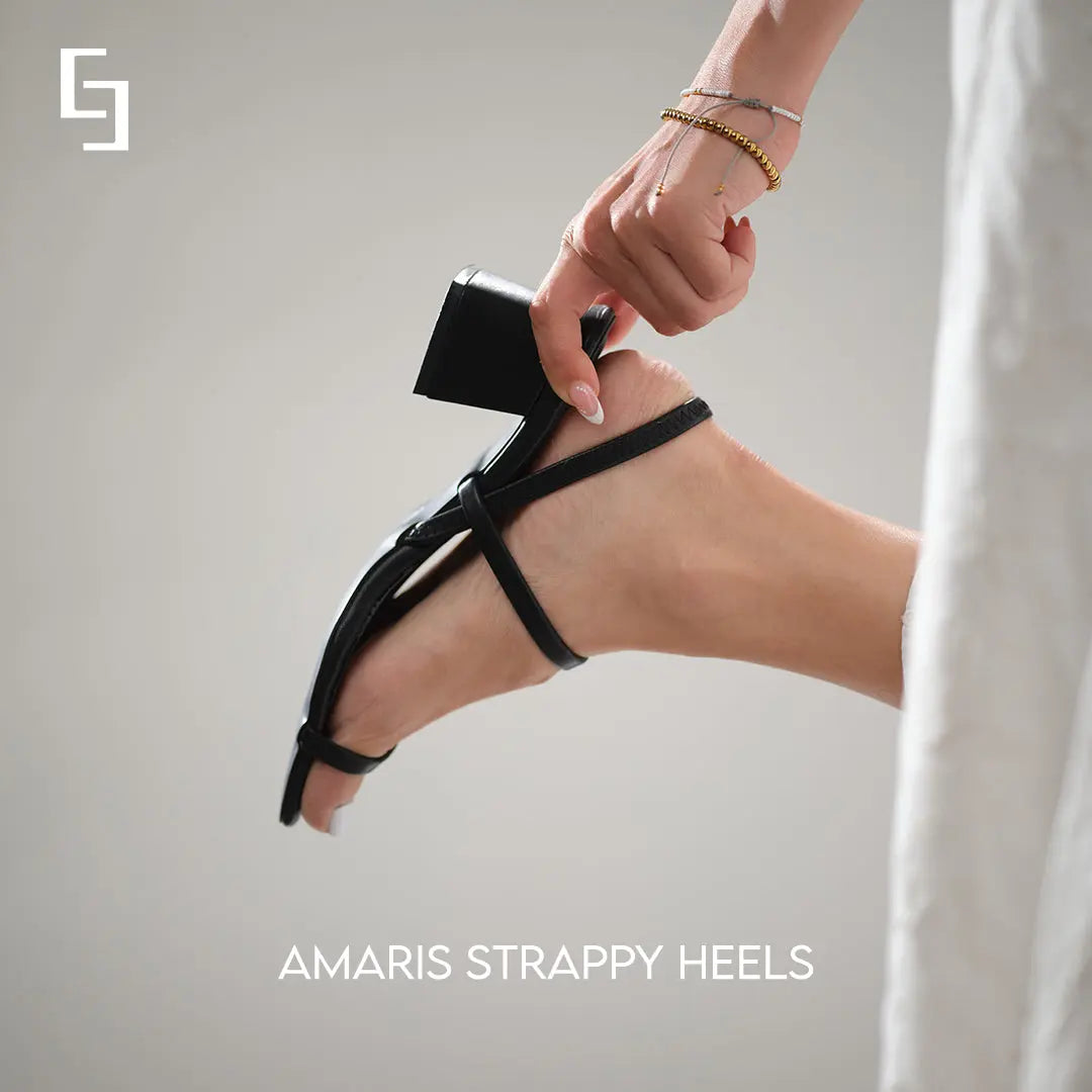 Amaris Strappy Heels KM Footwear