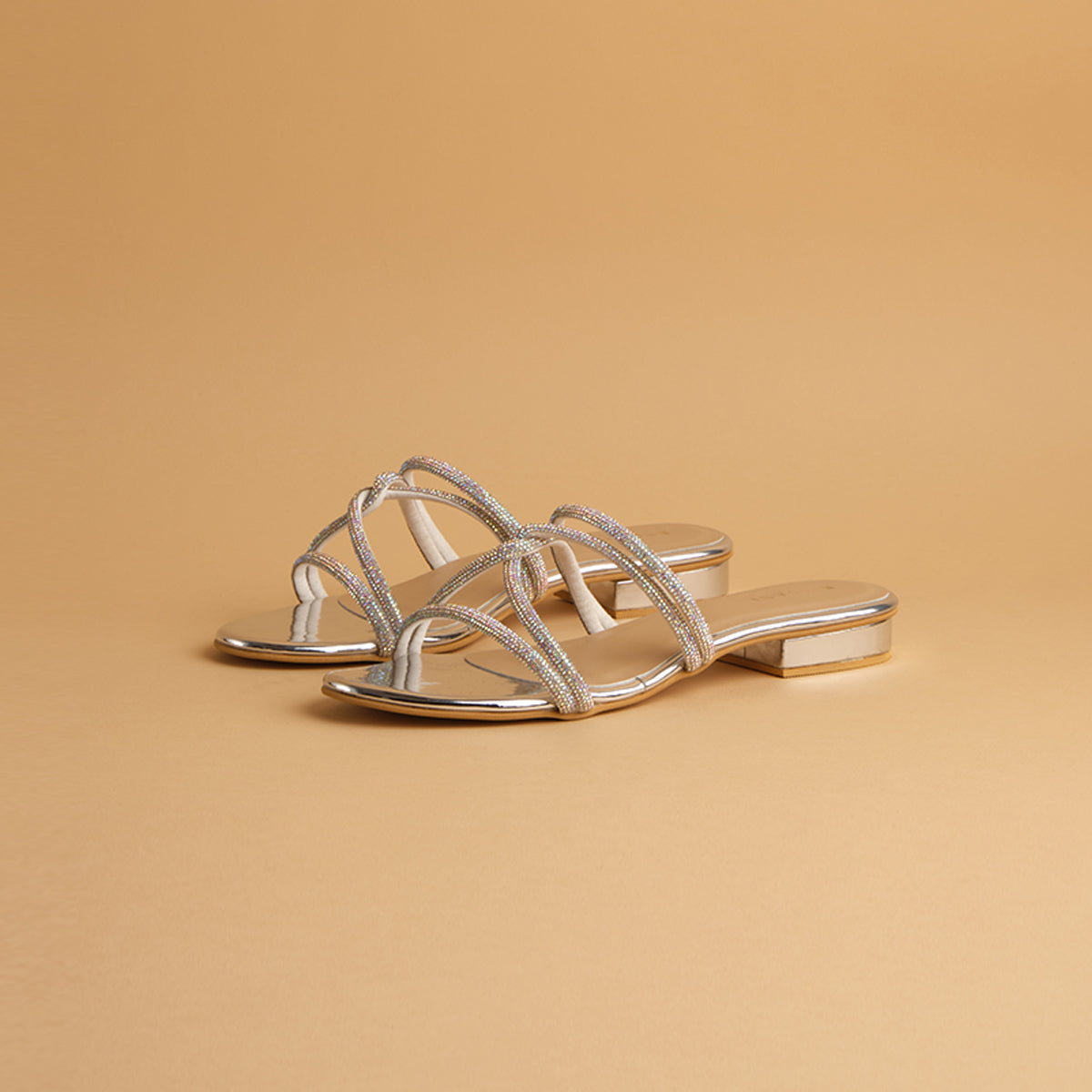 Amber Embellished Flats