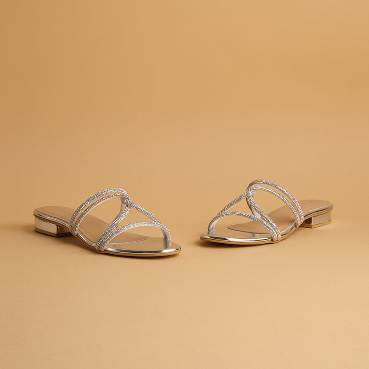 Amber Embellished Flats