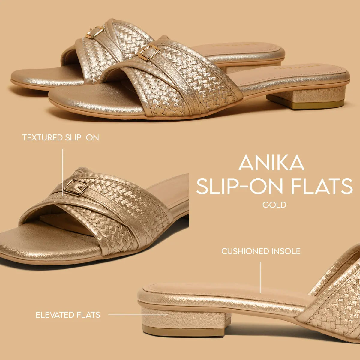 Anika Slip-on Flats 3D Fashion Eridani