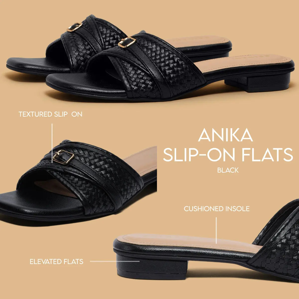 Anika Slip-on Flats 3D Fashion Eridani
