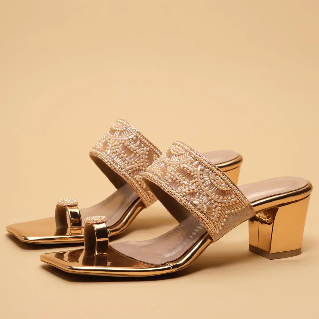 Aria Embellished Heels Come