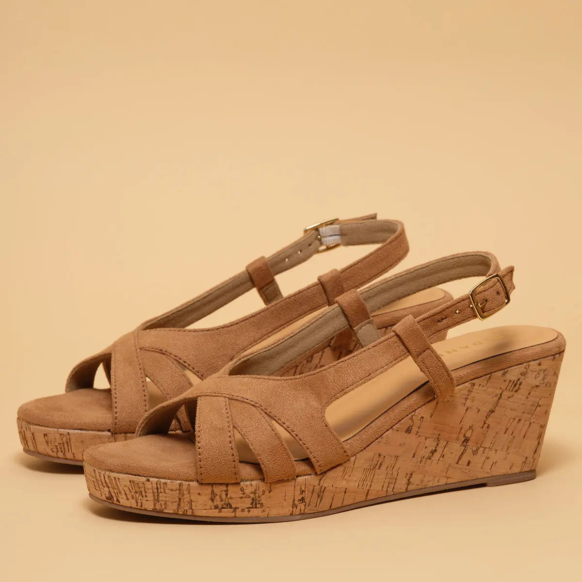 Arlette Cork Wedges Star Footwear
