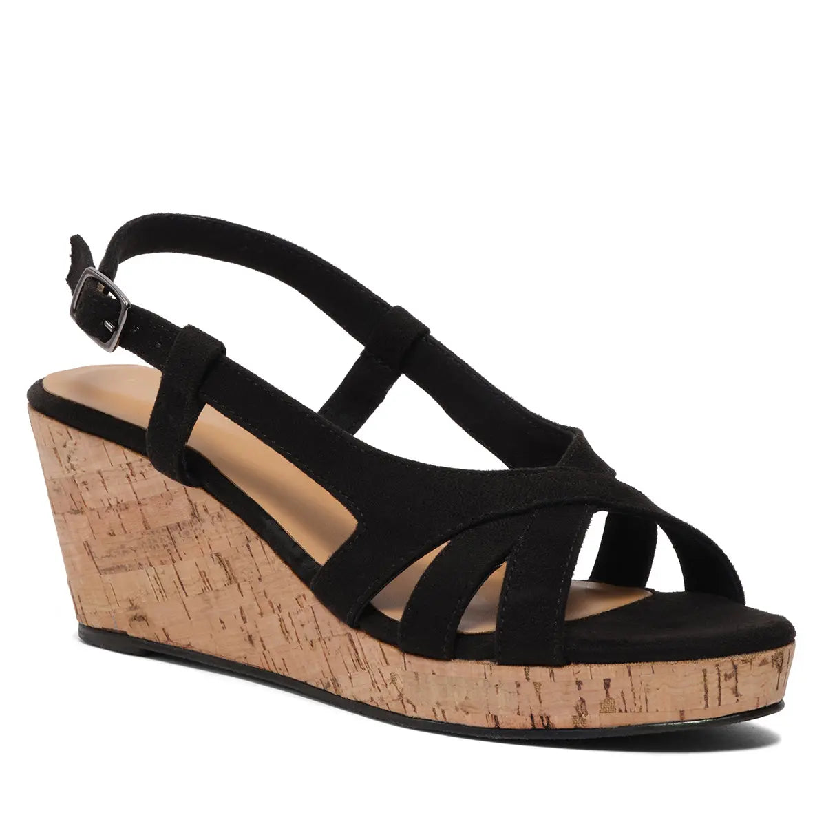 Arlette Cork Wedges Star Footwear