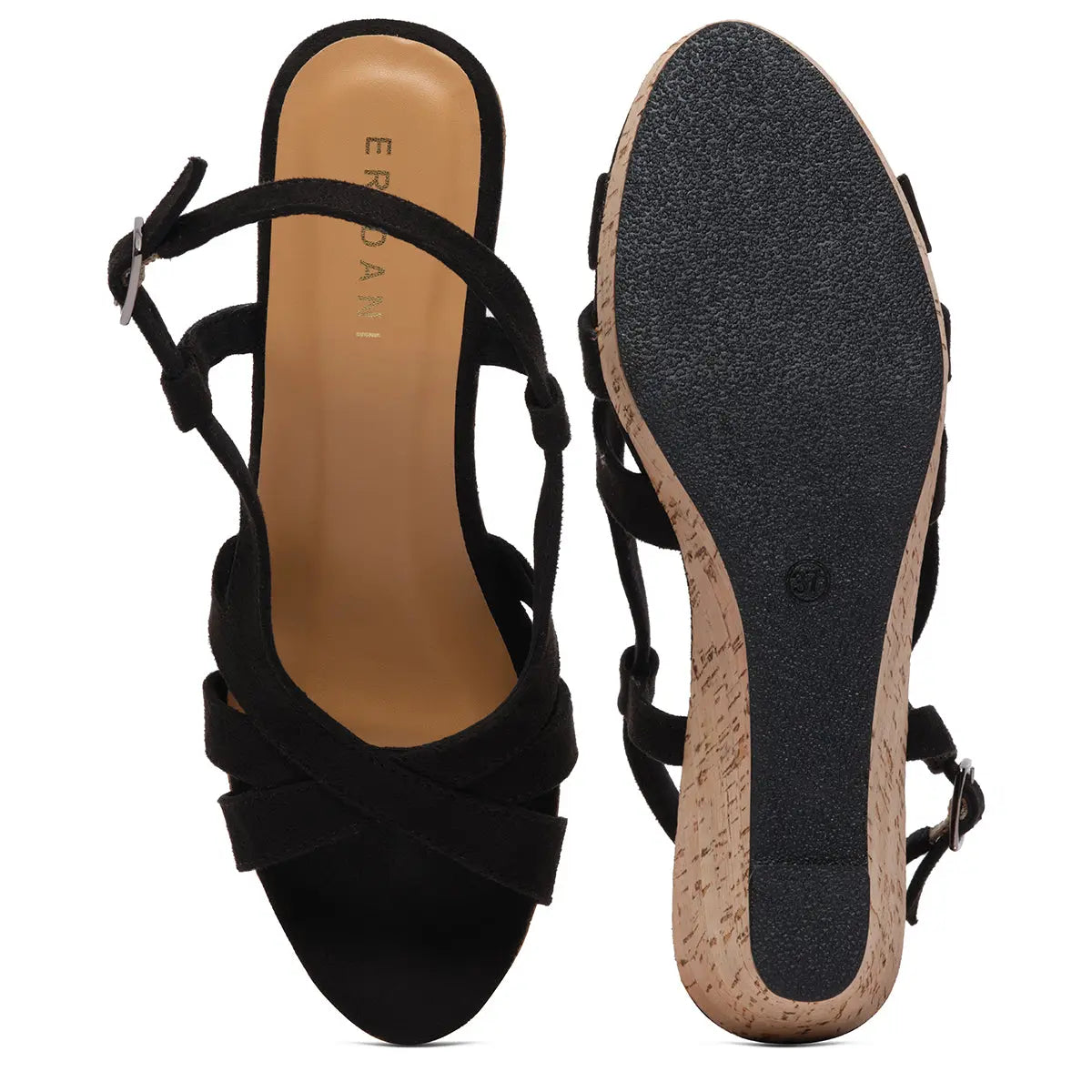 Arlette Cork Wedges Star Footwear